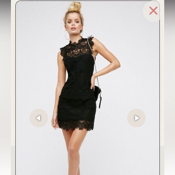 Free People intimately lace mini dress - Picture 2 of 11
